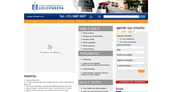 Desktop Screenshot of clinicagoldenberg.com.br