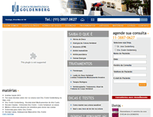 Tablet Screenshot of clinicagoldenberg.com.br